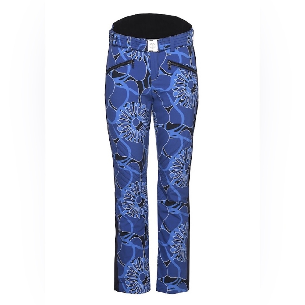 Bogner Mageli Stretch Blue Floral Print Ski Pants